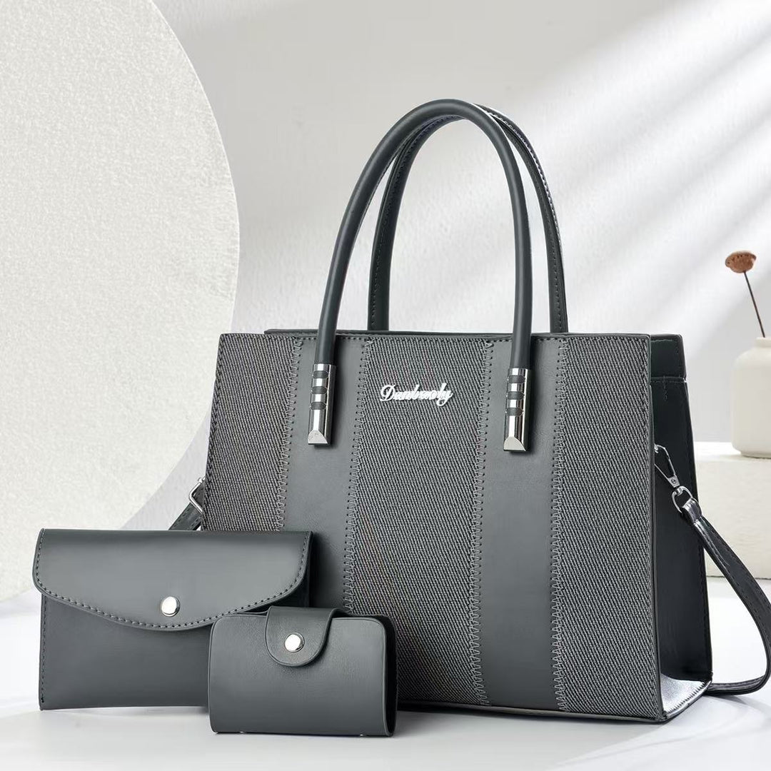 Damen elegante Shopper-Handtasche mit abnehmbaren Geldbörsen Nord Taschen