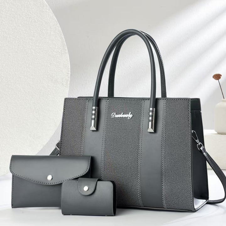 Damen elegante Shopper-Handtasche mit abnehmbaren Geldbörsen Nord Taschen