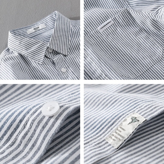 Herren Feines Cordhemd im Overshirt‑Stil mit Brusttasche, Relaxed Fit und feiner Wellenstruktur Nord Taschen