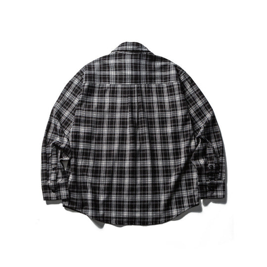Herren Boxy-Karo-Workshirt aus weichem Flanell mit Doppelbrusttaschen Nord Taschen