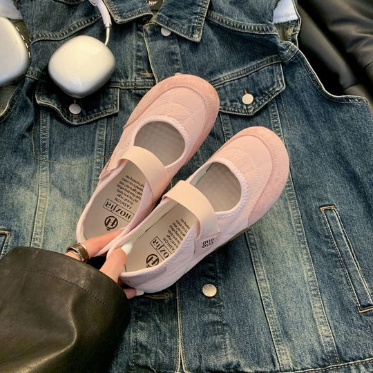 Damen Komfortable Ballerina-Schuhe mit herausnehmbarer Sohle