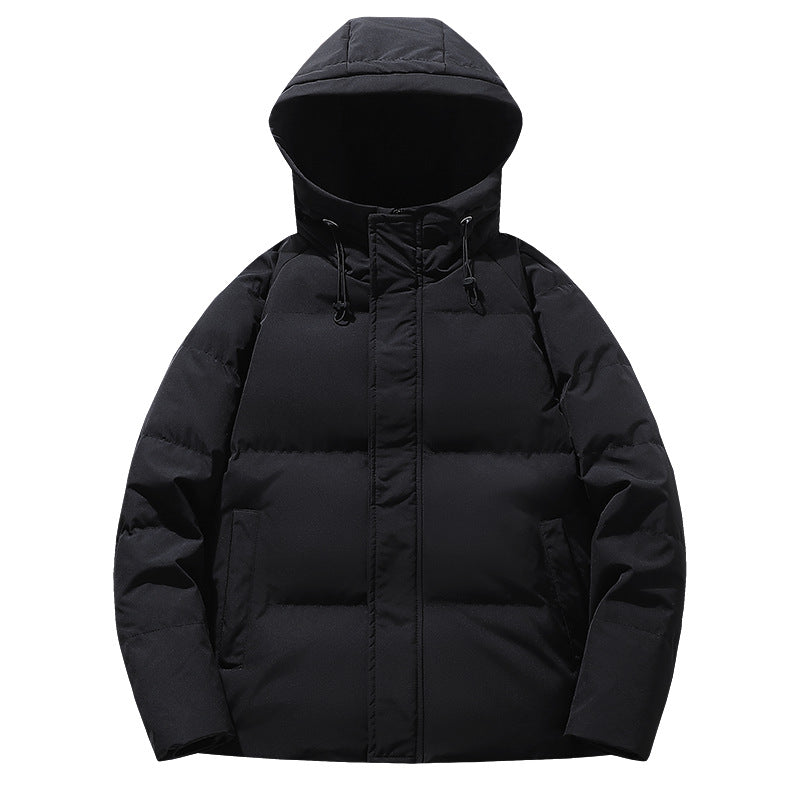 Herren Wattierte Kapuzen-Übergangsjacke mit Thermofüllung und hohem Stehkragen Nord Taschen
