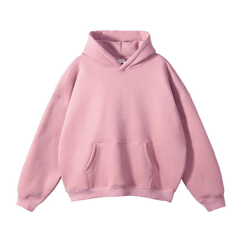 Unisex Schlichter Oversize-Kapuzenpullover mit Soft-Fleece-Innenseite und tiefer Raglannaht Nord Taschen