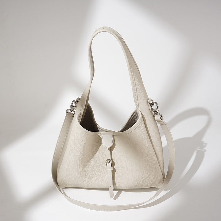 Damen luxuriöse Hobo-Handtasche mit edlem Leder und verstellbarem Tragegurt Nord Taschen