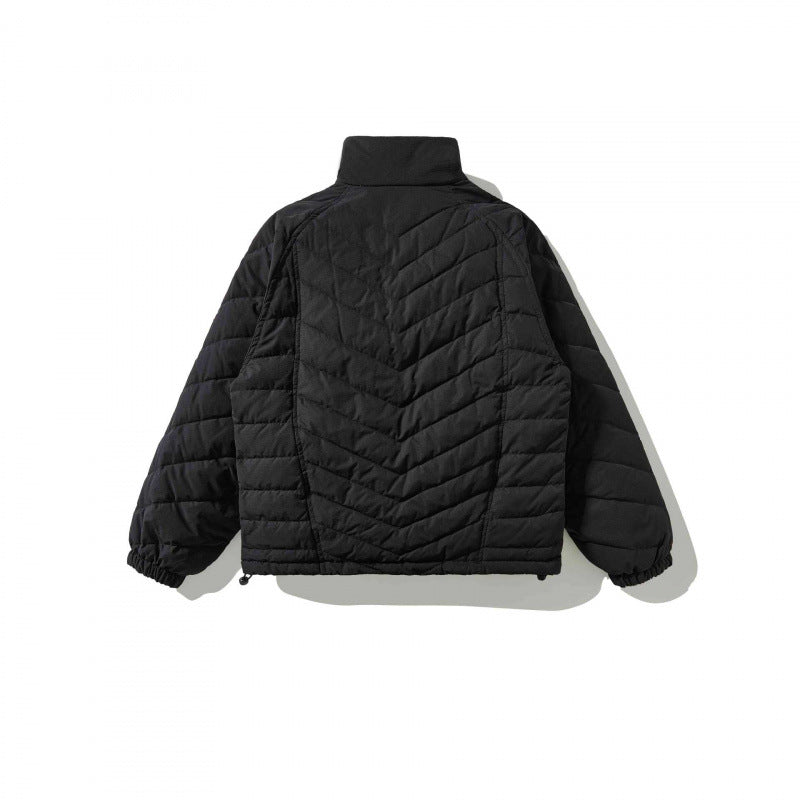 Unisex Gepolsterte Steppjacke mit hohem Kragen, Kordelzugsaum und elastischen Bündchen Nord Taschen