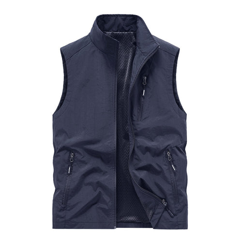 Herren Sportliche Outdoor-Weste mit funktionalen Reißverschlusstaschen Nord Taschen