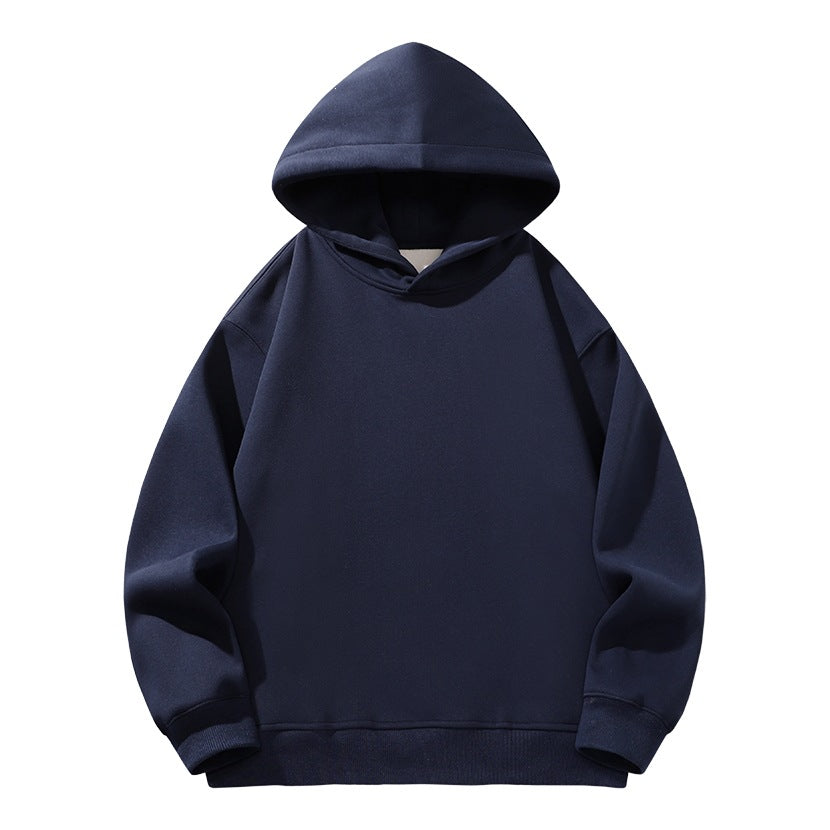 Damen Oversize Kapuzenpullover aus weichem Baumwollmix mit geripptem Saum und Raglanärmeln Nord Taschen