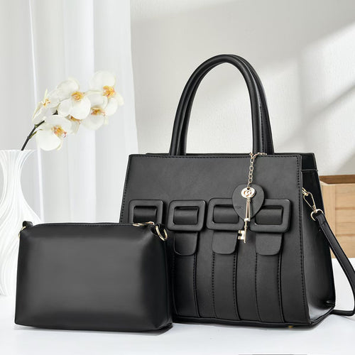 Damen trendige Handtasche mit abnehmbarem Kosmetiktäschchen Nord Taschen