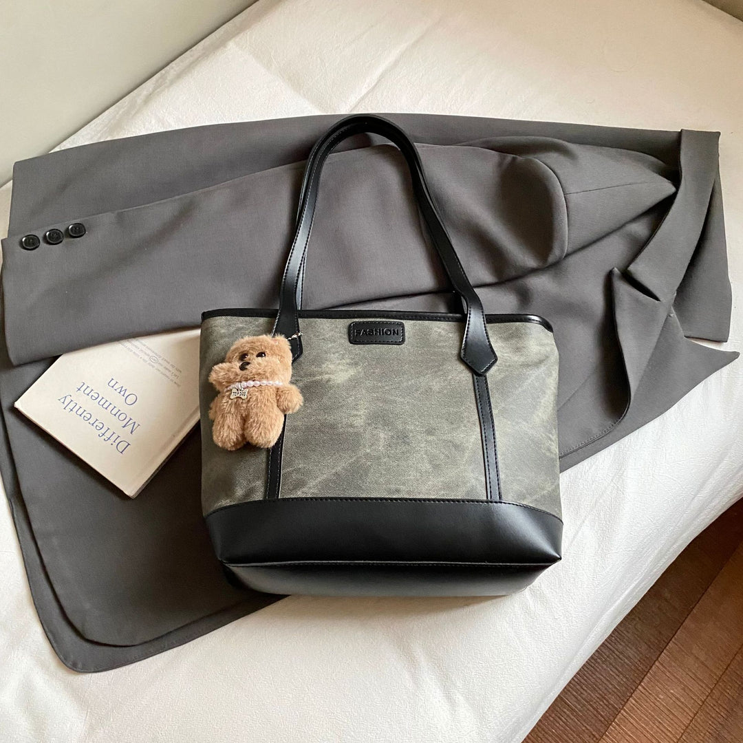 Damen modische Einkaufstasche mit elegantem Farbkontrast und stabilen Griffen Nord Taschen
