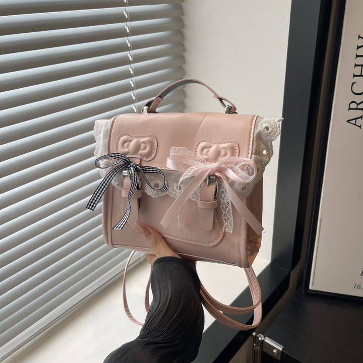 Damen Designer-Handtasche mit verspieltem Spitzen- und Schleifendetail Nord Taschen