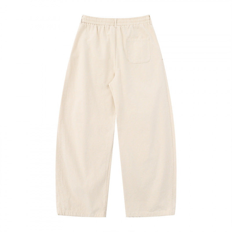Damen Weite Culotte-Cargo-Hose mit elastischem Bund, Tunnelzug und aufgesetzten Taschen Nord Taschen