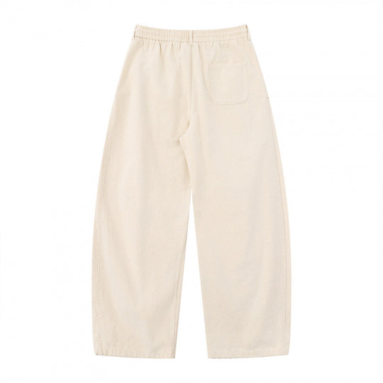 Damen Weite Culotte-Cargo-Hose mit elastischem Bund, Tunnelzug und aufgesetzten Taschen Nord Taschen