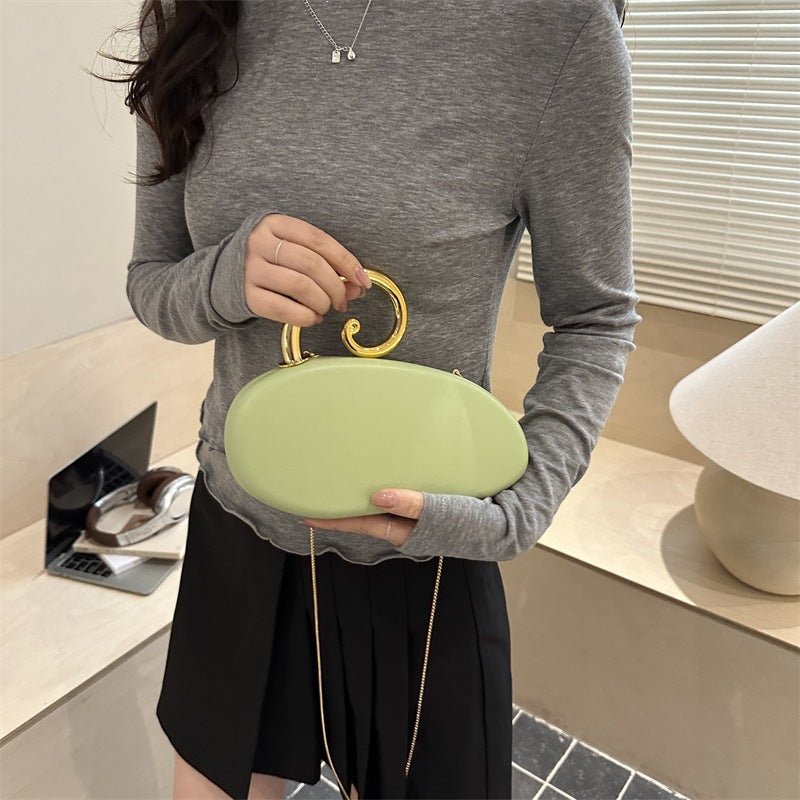 Damen Clutch-Tasche mit elegantem Spiraldetail aus hochwertigem Kunstleder Nord Taschen