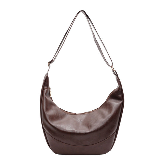 Damen Hobo-Tasche aus hochwertigem Leder mit verstellbarem Schulterriemen Nord Taschen