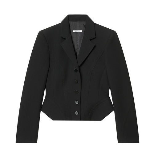 Damen Kurzblazer im Sculpted‑Look mit Wiener Nähten und figurformender Silhouette Nord Taschen