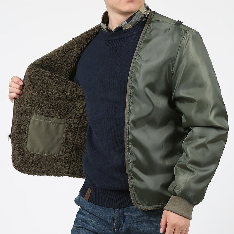 Herren  gewatteter Fieldparka mit Kapuze, Schulterklappen und multifunktionalen Taschen Nord Taschen