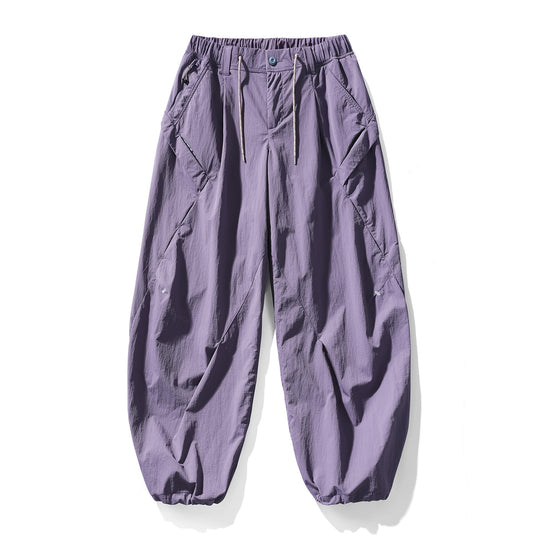 Herren Baggy-Cargohose mit asymmetrischen Eingriffstaschen, Tunnelzugbund und elastischen Knöchelabschlüssen Nord Taschen