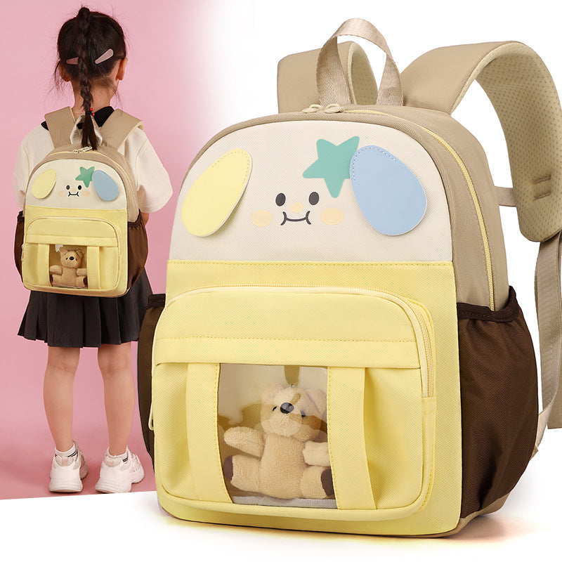 Damen Rucksack mit verspieltem Tiermotiv und transparentem Sichtfenster Nord Taschen