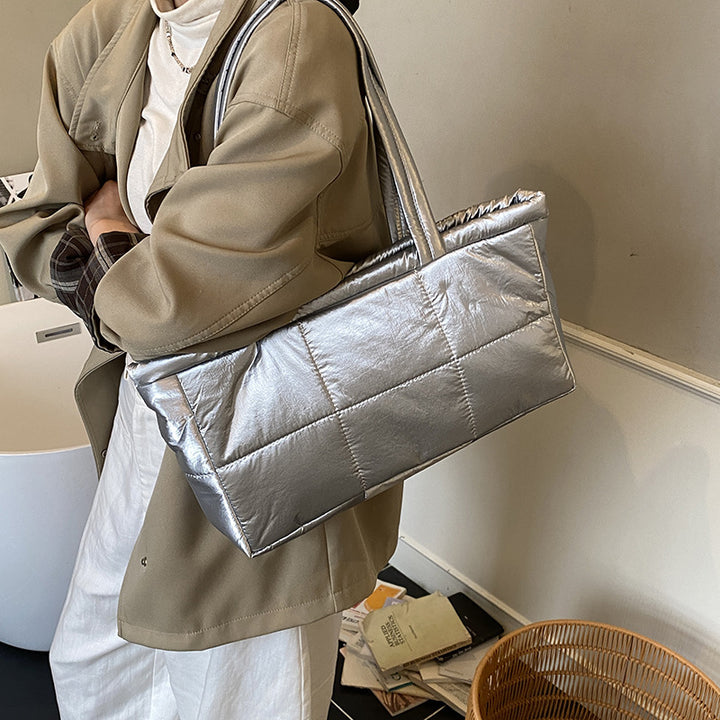 Damen praktische Shopper-Tasche mit gepolstertem Design Nord Taschen