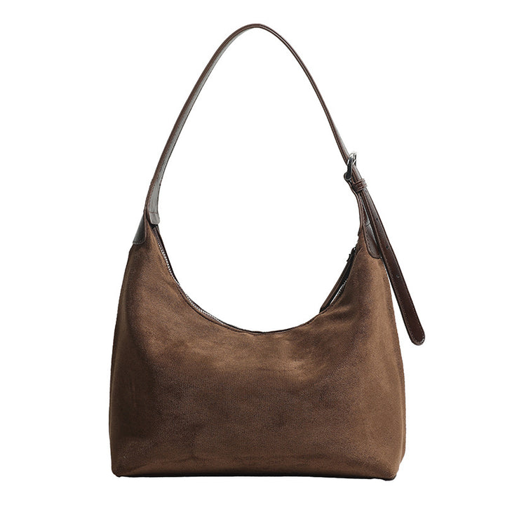 Damen modische Hobo Tasche mit weichem Nubukleder Nord Taschen