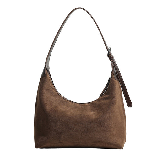 Damen modische Hobo Tasche mit weichem Nubukleder Nord Taschen