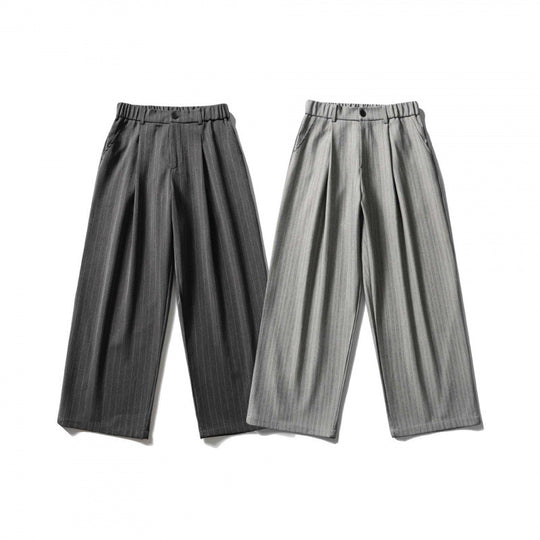 Damen Weite Bundfalten-Hose mit hohem Bund, verkürzter Culotte-Silhouette und elastischem Rückenteil Nord Taschen