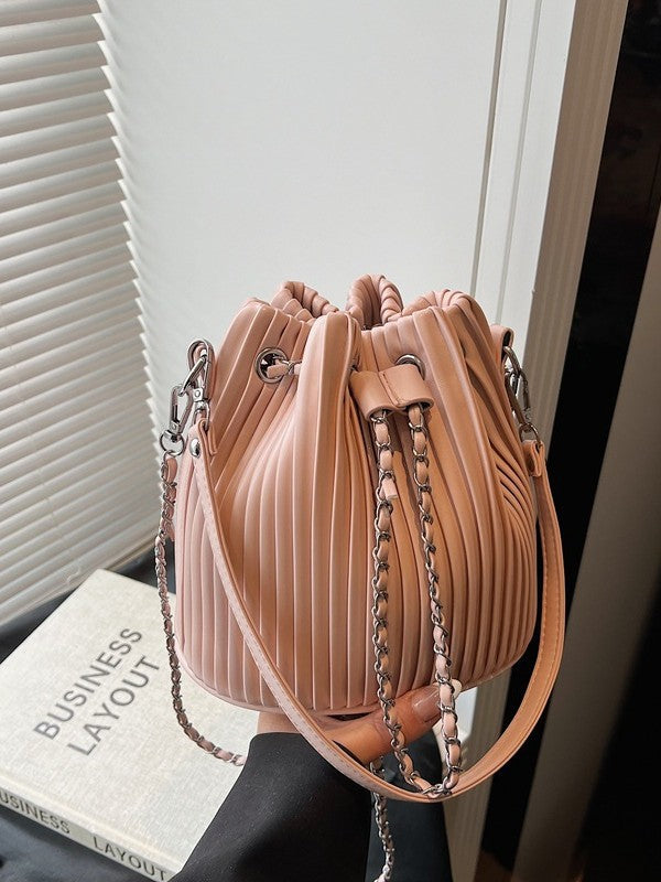 Damen Hobo-Tasche mit strukturiertem Falten-Design Nord Taschen