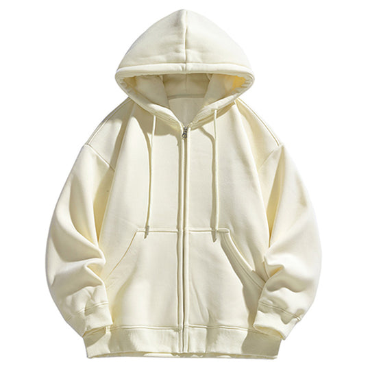 Herren Oversize Kapuzen‑Sweatjacke mit durchgehendem Reißverschluss und Kängurutasche Nord Taschen