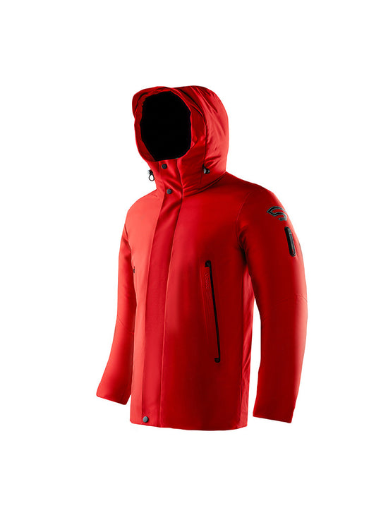 Herren winddichte und atmungsaktive Softshell-Parka mit Kapuze Nord Taschen