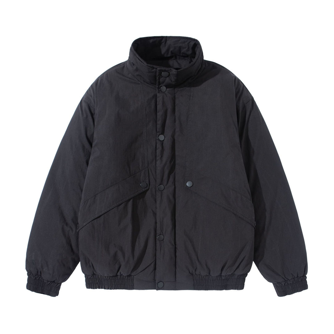 Unisex Kurz geschnittene gesteppte Boxy‑Blousonjacke mit hohem Stehkragen und Utility‑Flaptaschen Nord Taschen
