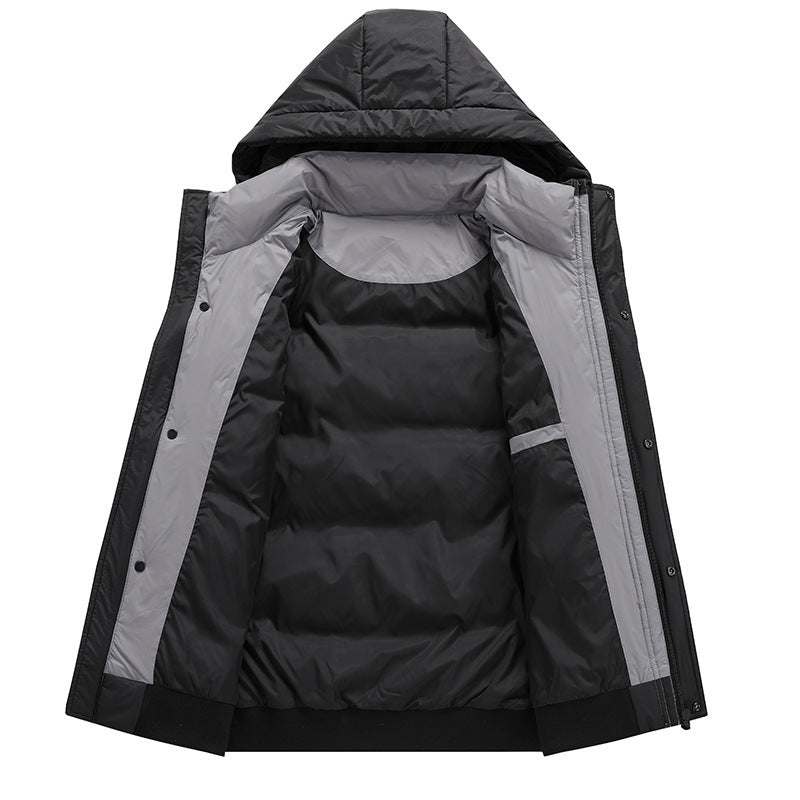 Herren Stepp-Winterjacke mit Kapuze und Thermofutter Nord Taschen