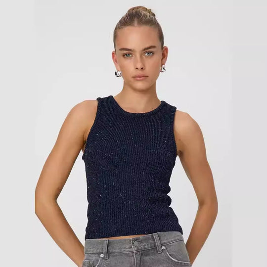 Damen Strickoberteil mit feiner Rippstruktur Nord Taschen
