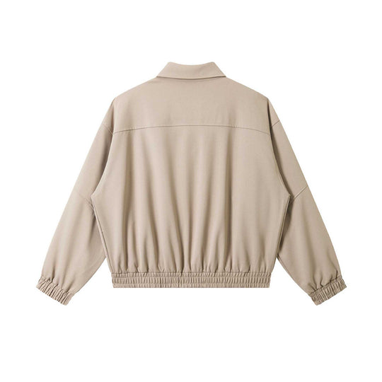 Unisex Kurz geschnittene technische Blousonjacke mit verdeckter Frontblende und elastischem Saum Nord Taschen