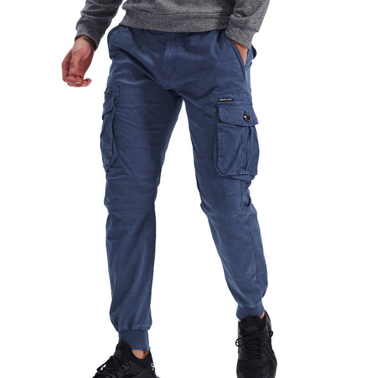 Herren Cargo-Jogginghose mit Multifunktionstaschen, elastischen Bündchen und tapered Fit Nord Taschen
