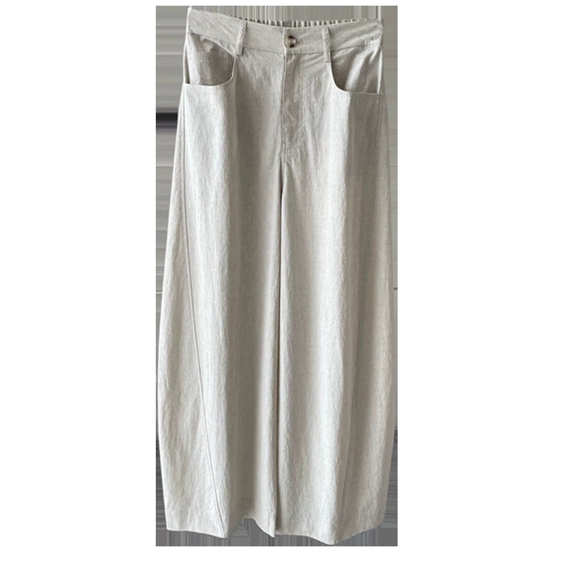Damen Weite Leinenhose Nord Taschen 1789268742