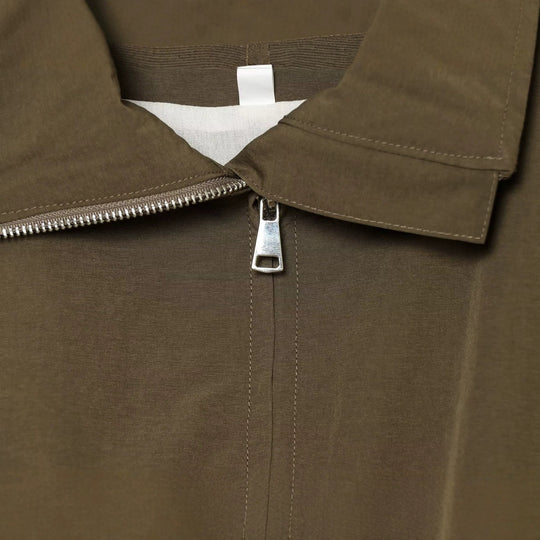 Damen Cropped Boxy-Utility-Jacke mit Reißverschluss und Tunnelzugsaum Nord Taschen
