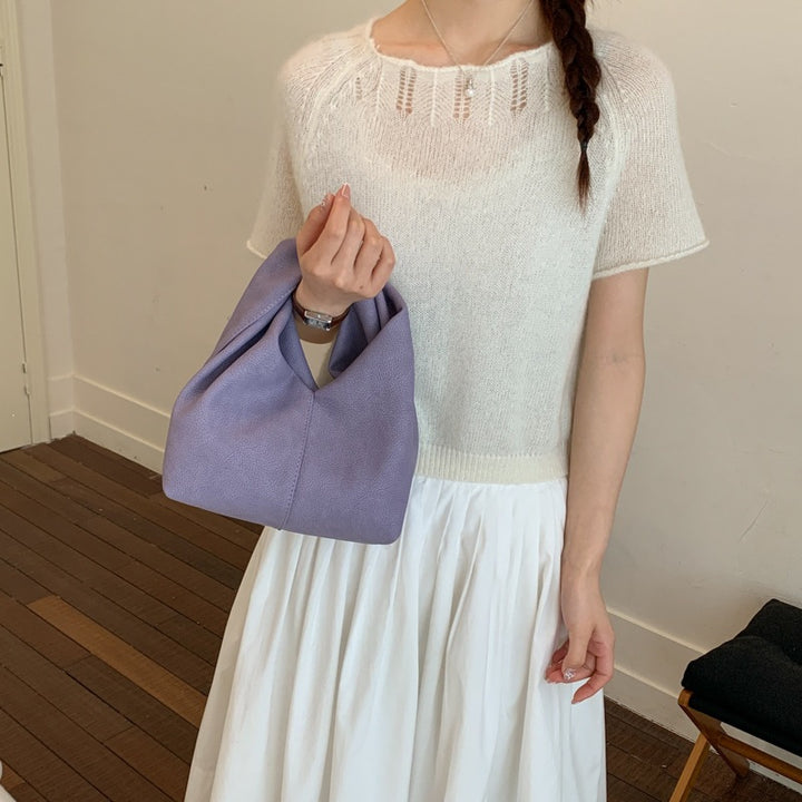 Damen Hobo-Tasche aus hochwertigem Kunstleder mit einzigartigem Knoten-Design Nord Taschen