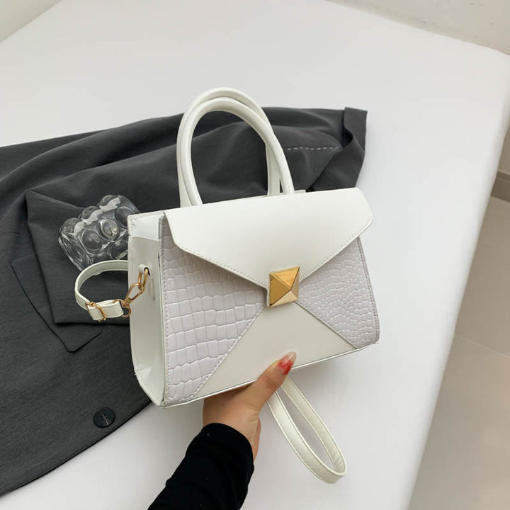 Damen elegante Handtasche mit moderner Krokodilprägung und stilvollem Verschluss Nord Taschen