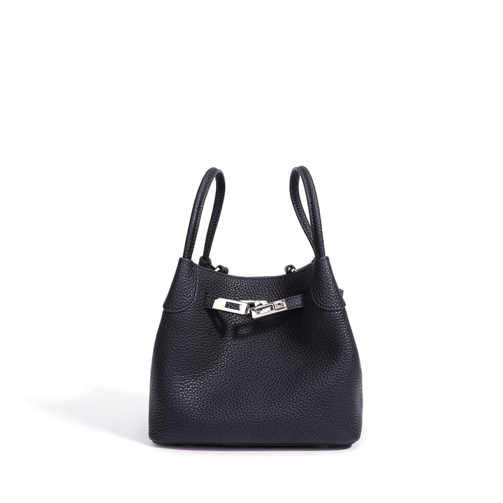 Damen-Handtasche aus strukturiertem Leder mit praktischen Fächern Nord Taschen