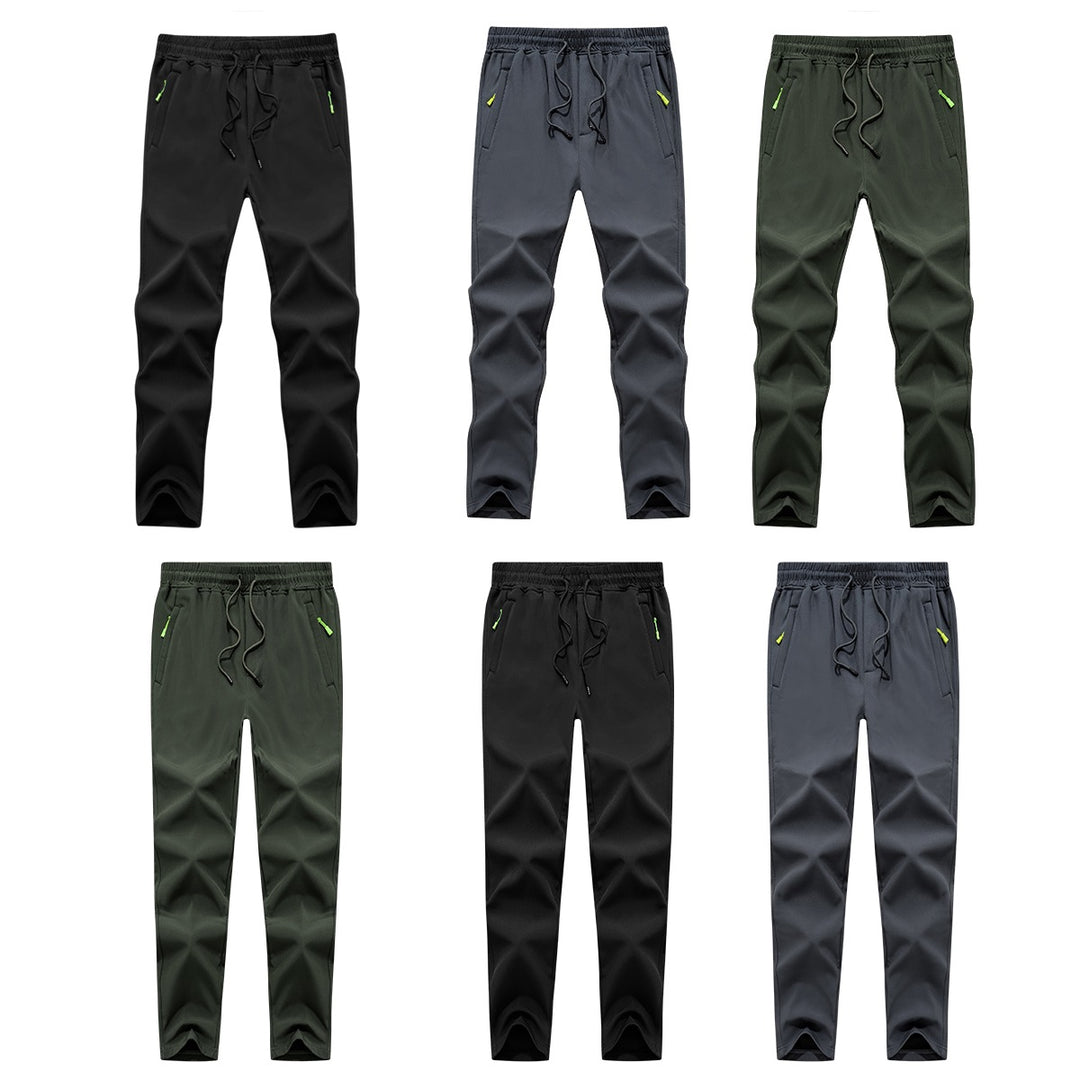 Herren Konisch zulaufende Tech-Jogginghose mit elastischem Bund, Reißverschlusstaschen und atmungsaktivem Funktionsmaterial Nord Taschen