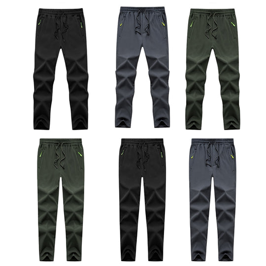 Herren Konisch zulaufende Tech-Jogginghose mit elastischem Bund, Reißverschlusstaschen und atmungsaktivem Funktionsmaterial Nord Taschen