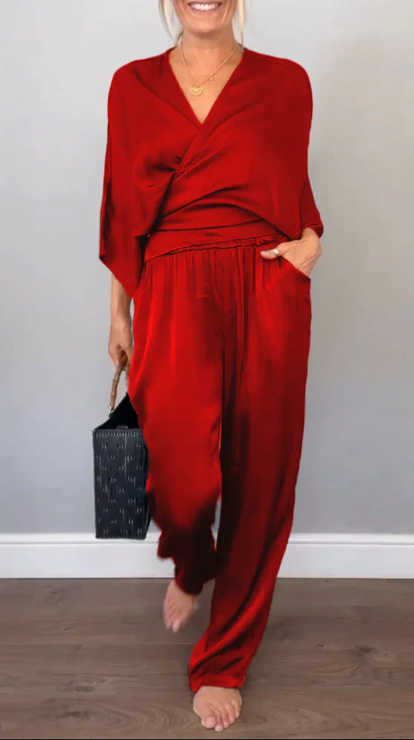Damen elegantes und bequemes Jumpsuit Set