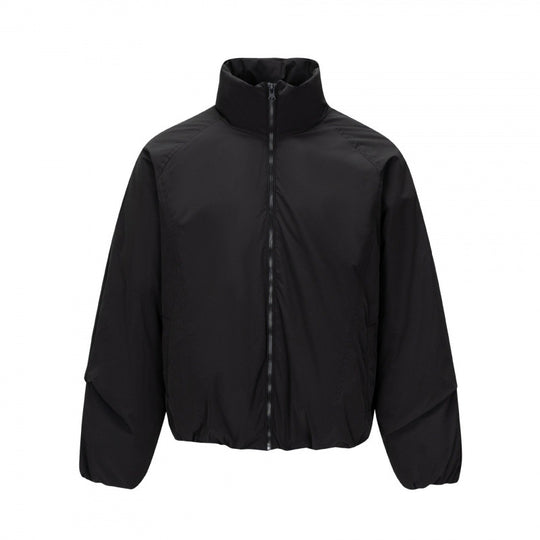 Unisex Kurz geschnittene leichte Windjacke im Boxy-Cut mit hohem Stehkragen und elastischem Saum Nord Taschen