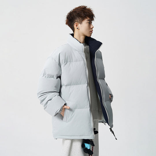 Herren Kurz geschnittene Oversize Steppjacke mit hohem Kragen Nord Taschen