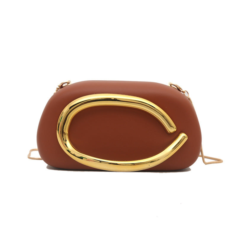 Damen-Clutch mit edlem Metallgriff Nord Taschen