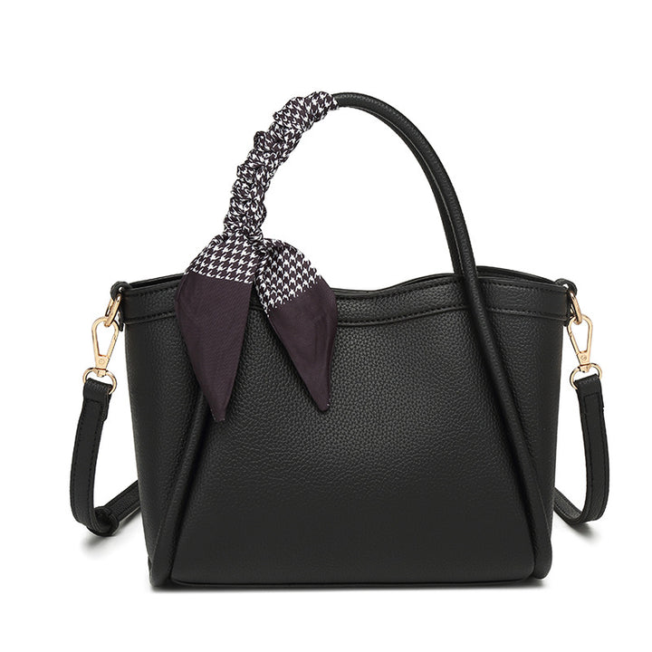 Damen Handtasche mit modischem Schal-Detail und verstellbarem Schulterriemen Nord Taschen