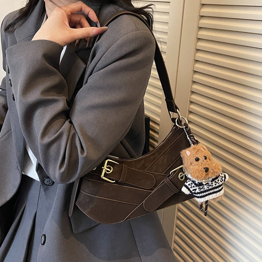Damen Umhängetasche mit verspieltem Tieranhänger und elegantem Design Nord Taschen