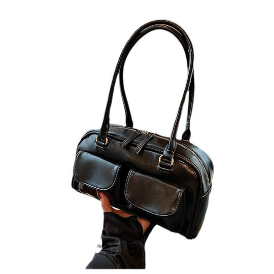 Damen stilvolle Handtasche mit praktischen Außentaschen Nord Taschen