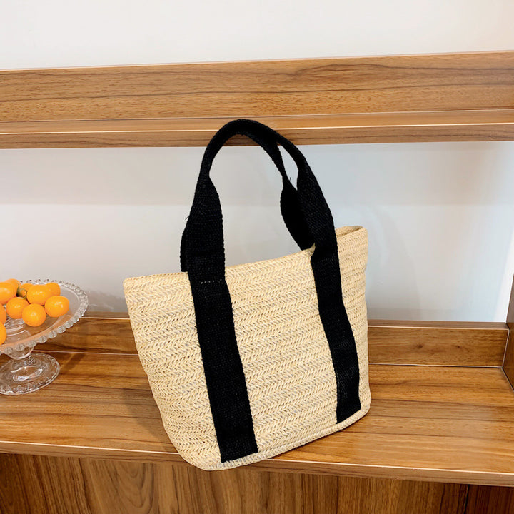 Damen Strandtasche mit geflochtenem Muster Nord Taschen