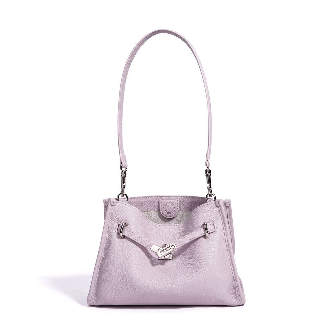 Damen elegante Lederhandtasche mit verstellbarem Schulterriemen Nord Taschen